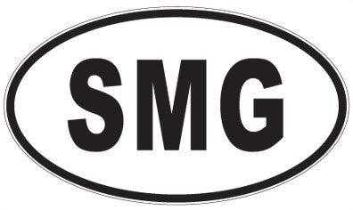 SMG - 3 Letter Initials Oval Magnet