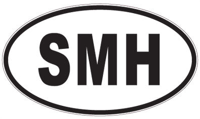 SMH - 3 Letter Initials Oval Magnet