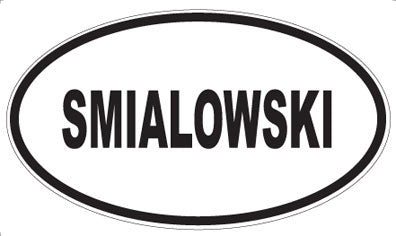 SMIALOWSKI - Oval Magnet
