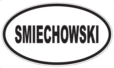SMIECHOWSKI - Oval Sticker
