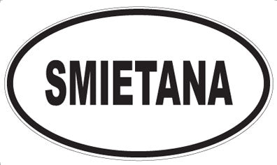 SMIETANA - Oval Magnet
