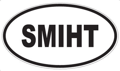 SMIHT - Oval Sticker