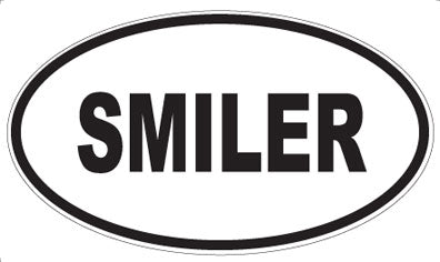 SMILER - Oval Magnet