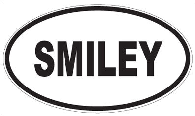 SMILEY - Oval Magnet