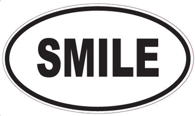SMILE - Oval Magnet