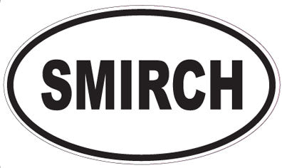SMIRCH - Oval Sticker