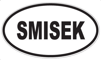 SMISEK - Oval Sticker