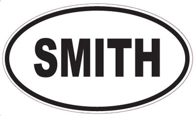 SMITH - Oval Sticker
