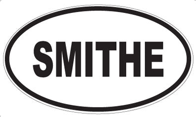 SMITHE - Oval Sticker