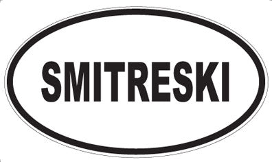 SMITRESKI - Oval Magnet