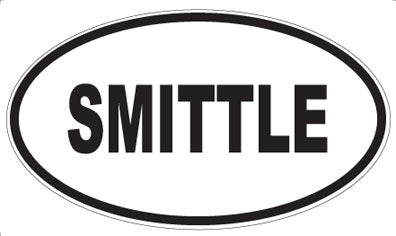 SMITTLE - Oval Sticker