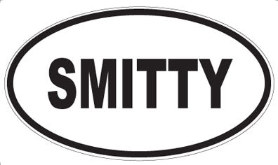SMITTY - Oval Magnet
