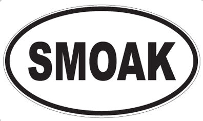 SMOAK - Oval Magnet
