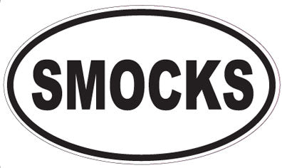 SMOCKS - Oval Sticker