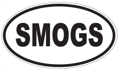 SMOGS - Oval Magnet