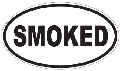 SMOKED - Oval Sticker