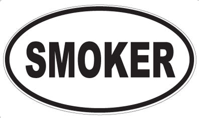SMOKER - Oval Magnet