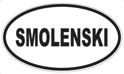 SMOLENSKI - Oval Magnet