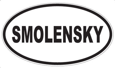 SMOLENSKY - Oval Sticker