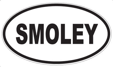 SMOLEY - Oval Magnet