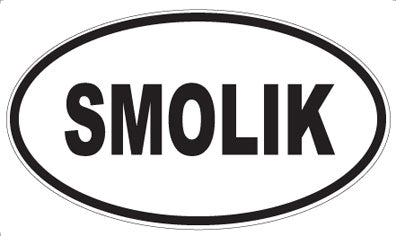 SMOLIK - Oval Sticker
