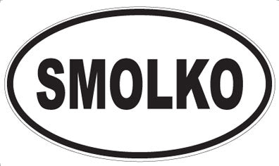 SMOLKO - Oval Sticker