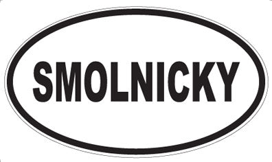 SMOLNICKY - Oval Sticker
