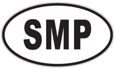 SMP - 3 Letter Initials Oval Magnet