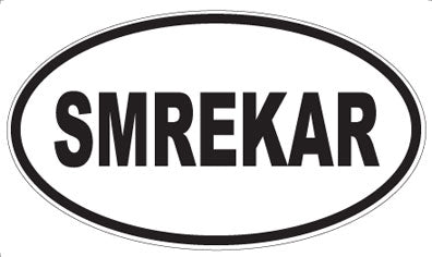 SMREKAR - Oval Sticker