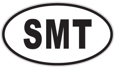 SMT - 3 Letter Initials Oval Magnet