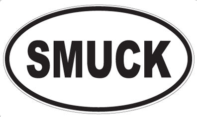 SMUCK - Oval Sticker