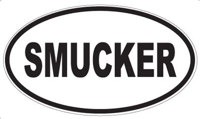 SMUCKER - Oval Sticker