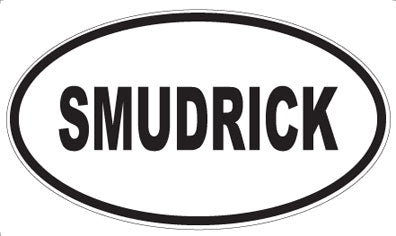 SMUDRICK - Oval Sticker