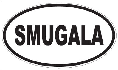 SMUGALA - Oval Sticker
