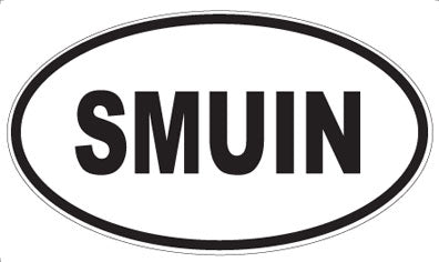 SMUIN - Oval Sticker