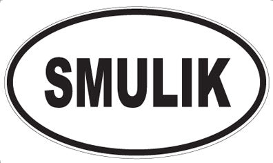 SMULIK - Oval Sticker