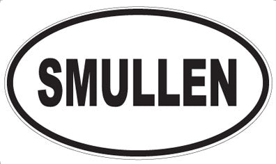 SMULLEN - Oval Sticker