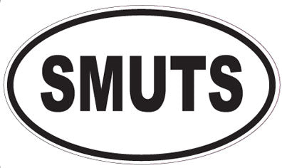 SMUTS - Oval Magnet