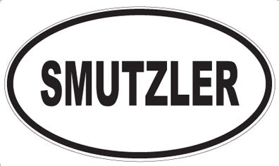 SMUTZLER - Oval Sticker