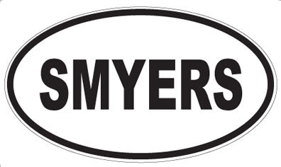 SMYERS - Oval Magnet
