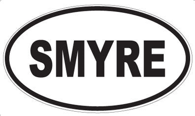 SMYRE - Oval Sticker