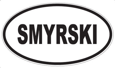 SMYRSKI - Oval Sticker