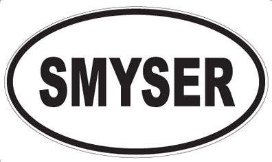 SMYSER - Oval Sticker