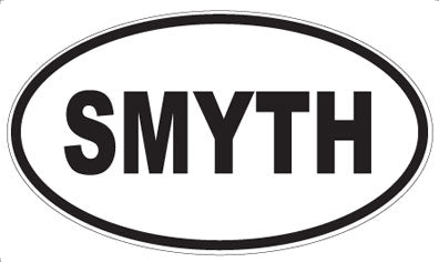SMYTH - Oval Sticker