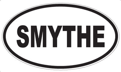 SMYTHE - Oval Sticker