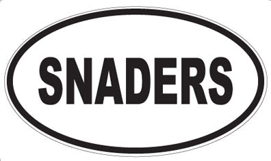 SNADERS - Oval Sticker