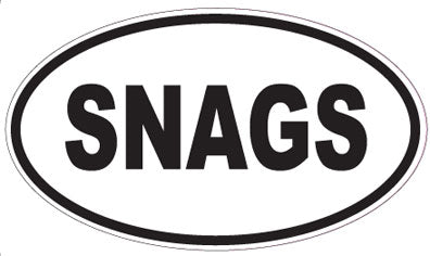 SNAGS - Oval Sticker