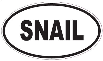 SNAIL - Oval Sticker