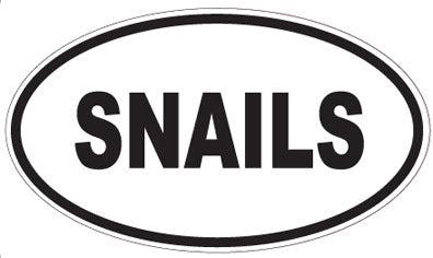 SNAILS - Oval Sticker