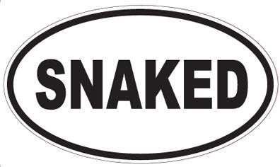 SNAKED - Oval Sticker